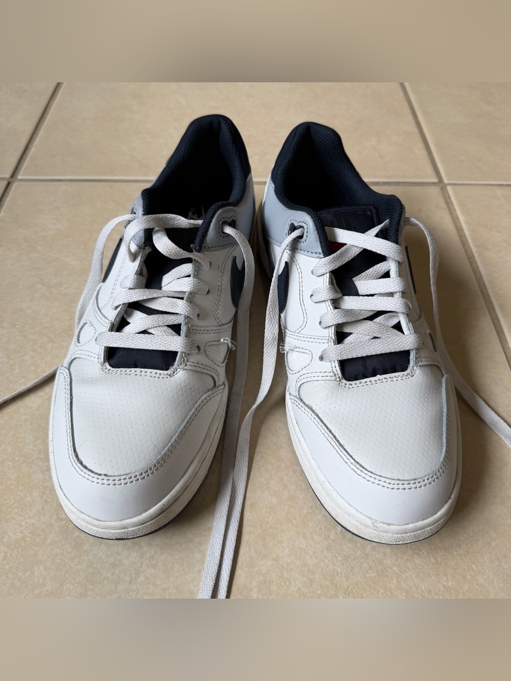 Nike Full Force Low Men's Shoes Platinum Tint-Dark Obsidian FB1362-002 Size 7.5